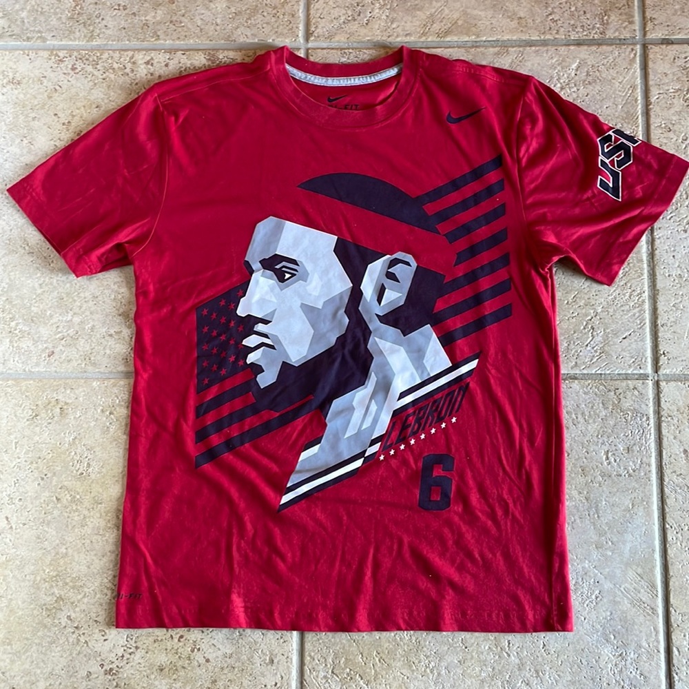 Nike Lebron James Dri-Fit Men’s USA basketball shirt